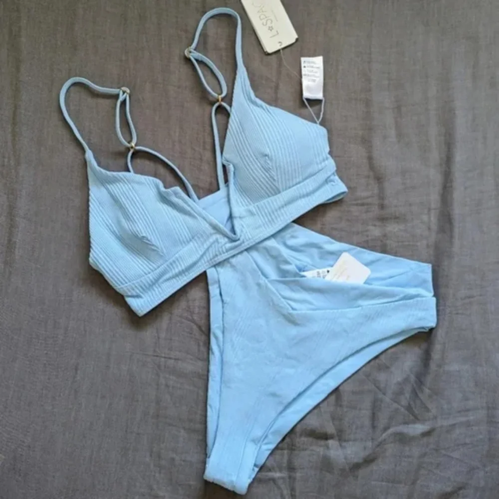 L*Space Siren Top Court Bottoms Bikini Set